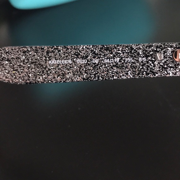 NWT Kate Spade Oversized Black Glitter Sunglasses - Picture 7 of 8